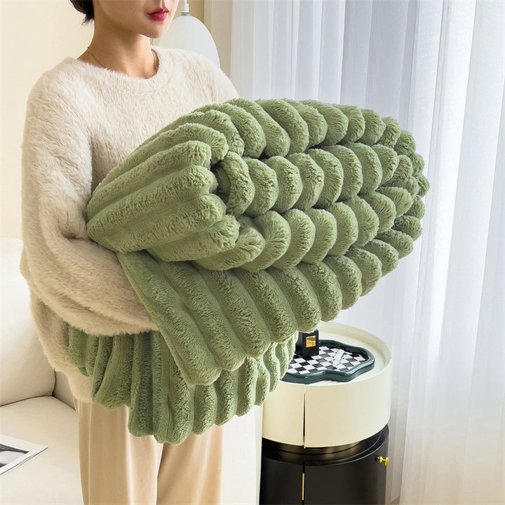 Women's Ultra-Soft Cuddly Blanket with Wave Structure Stornfield