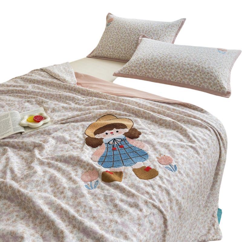 Women Cozy Bedspread with Playful Penguin Design Stornfield