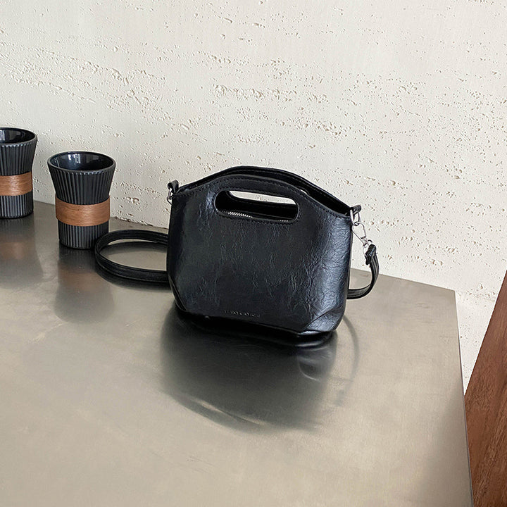 Stylish Faux Leather Mini Crossbody Bag