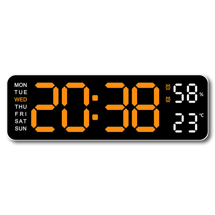 Digital wall clock with temperature and humidity display Stornfield