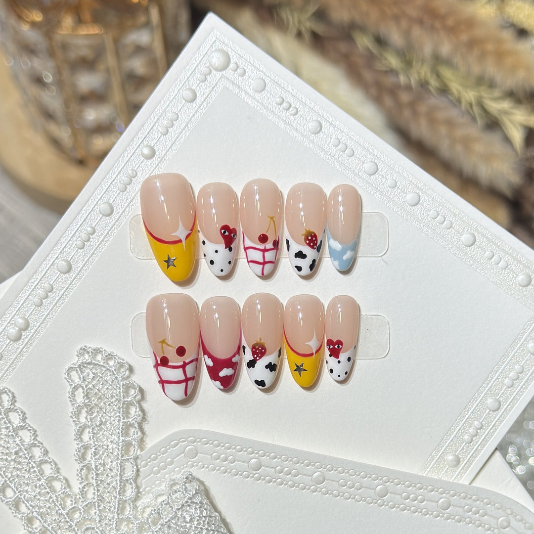 Creative Fruit-Themed Press-On Nail Set Stornfield