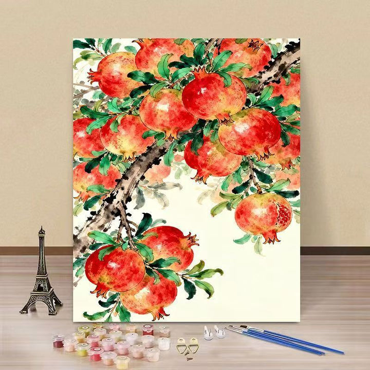 Artistic Pomegranate DIY Paint by Numbers Kit Stornfield