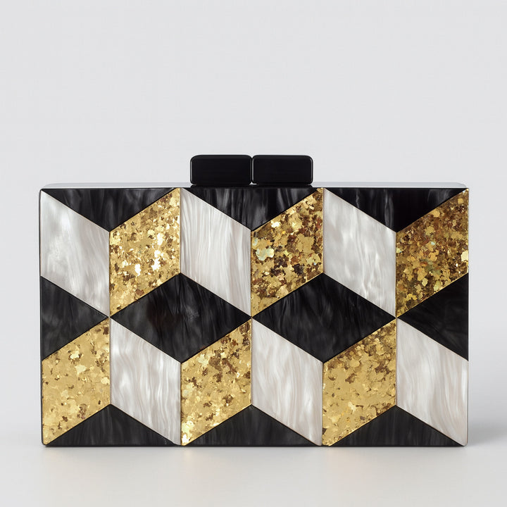Geometric Art-Inspired Clutch