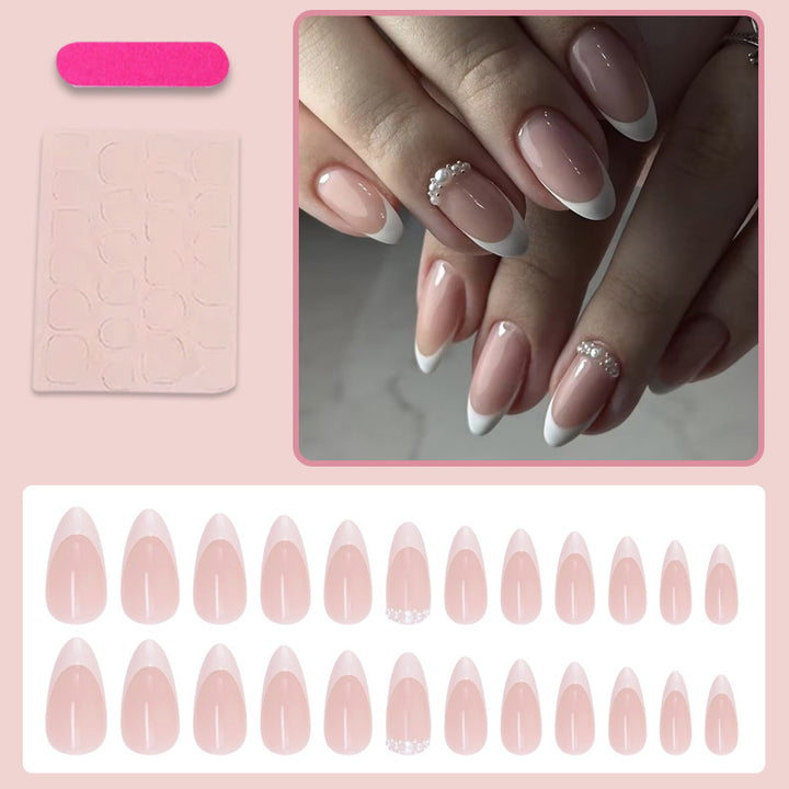 Elegant artificial nails with glitter accents Stornfield