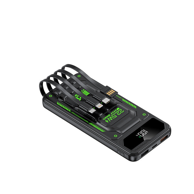 Power bank with integrated charging cables and smart charging function Stornfield