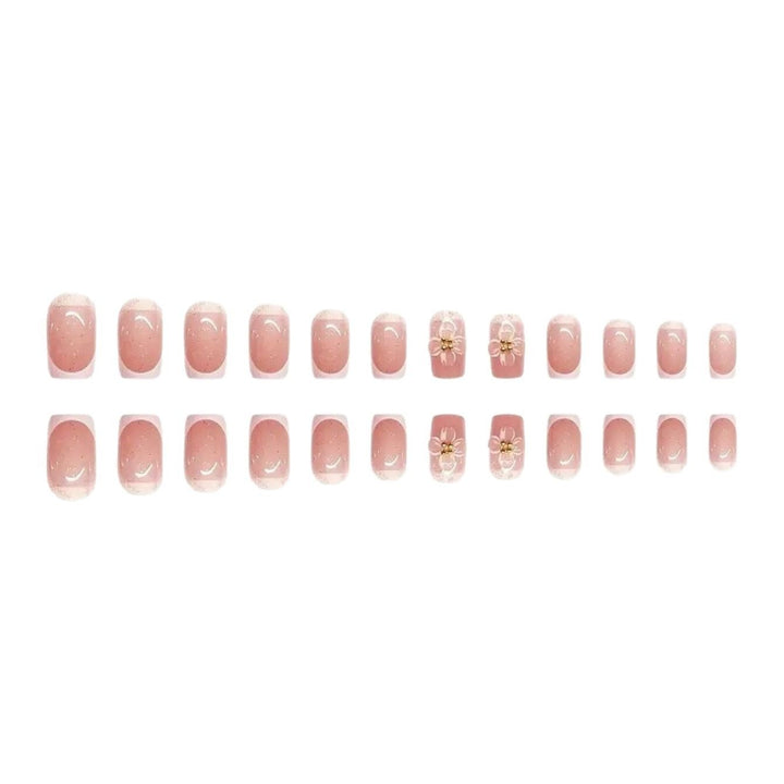 Decorative Long Press-On Nail Set Stornfield