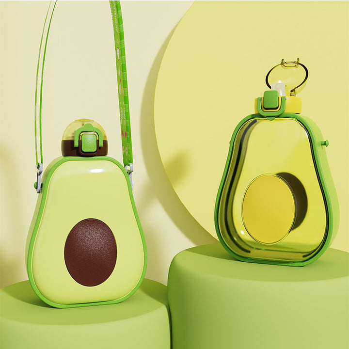 Women's Avocado Water Bottle with Leak-proof Lid and Integrated Carry Strap Stornfield