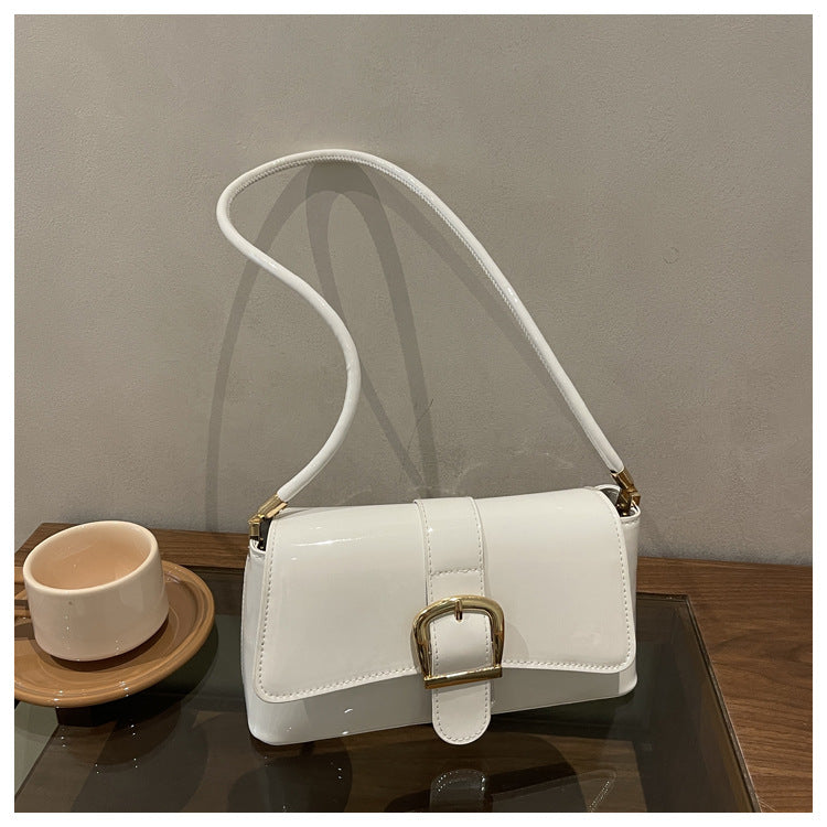 Elegant Mini Handbag with Buckle Detail