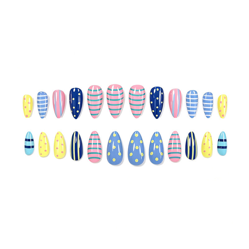 Artistic Patterned Nail Enhancements Stornfield