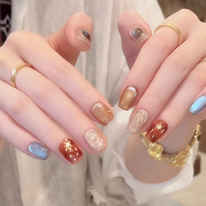 Premium Glittering Press-On Nail Extensions Stornfield