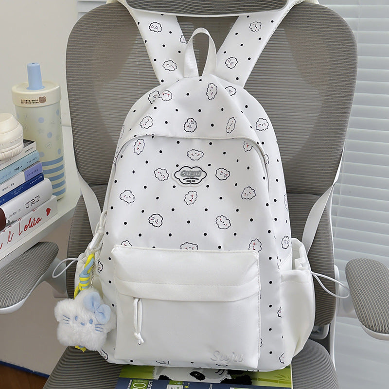 Fun Cloud-Patterned Casual Backpack Stornfield
