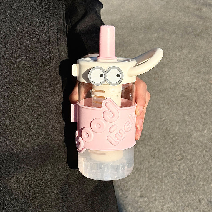 Women's water bottle with interactive straw and emotion Stornfield