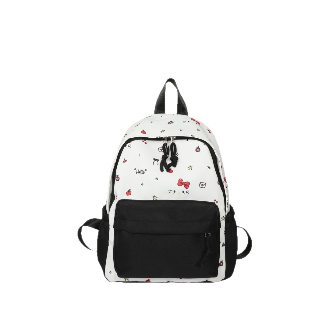 Cute everyday backpack with embroidered bows Stornfield