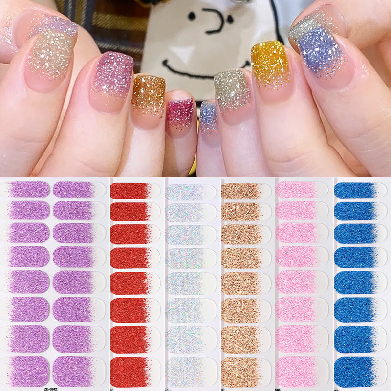 Glamorous Glitter Ombre Nail Wraps