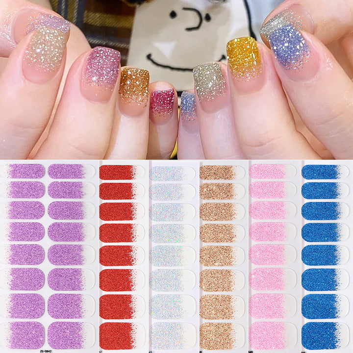 Glamorous Glitter Ombre Nail Wraps