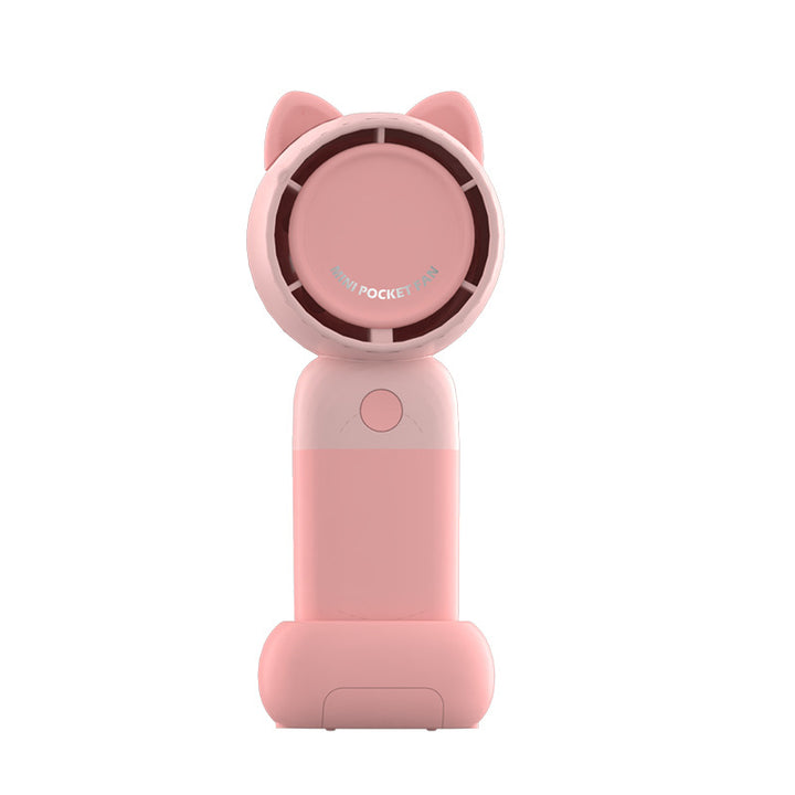 Women's Portable Handheld Fan with Cute Bear Design Stornfield