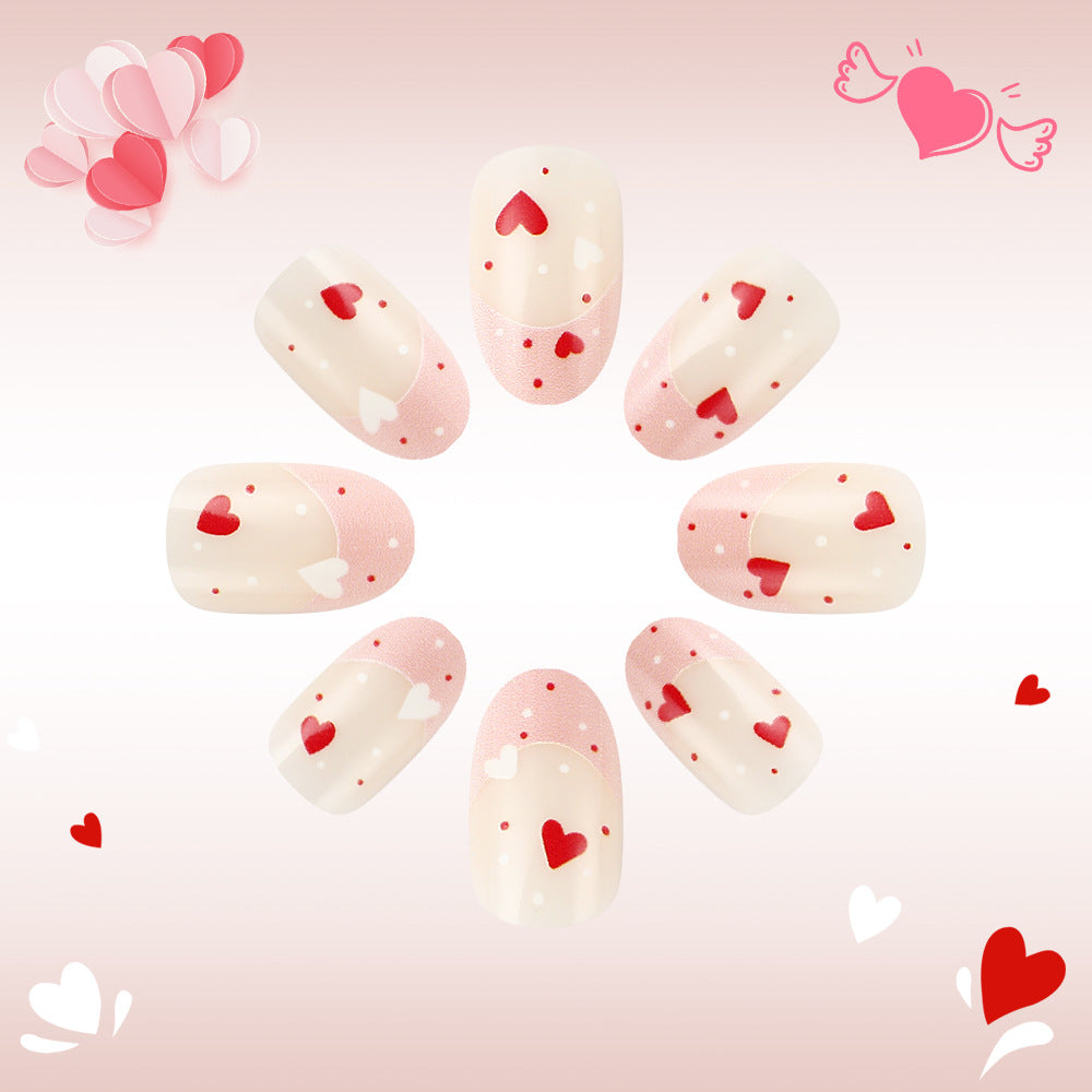 Heart-Decorated Nail Art Stornfield