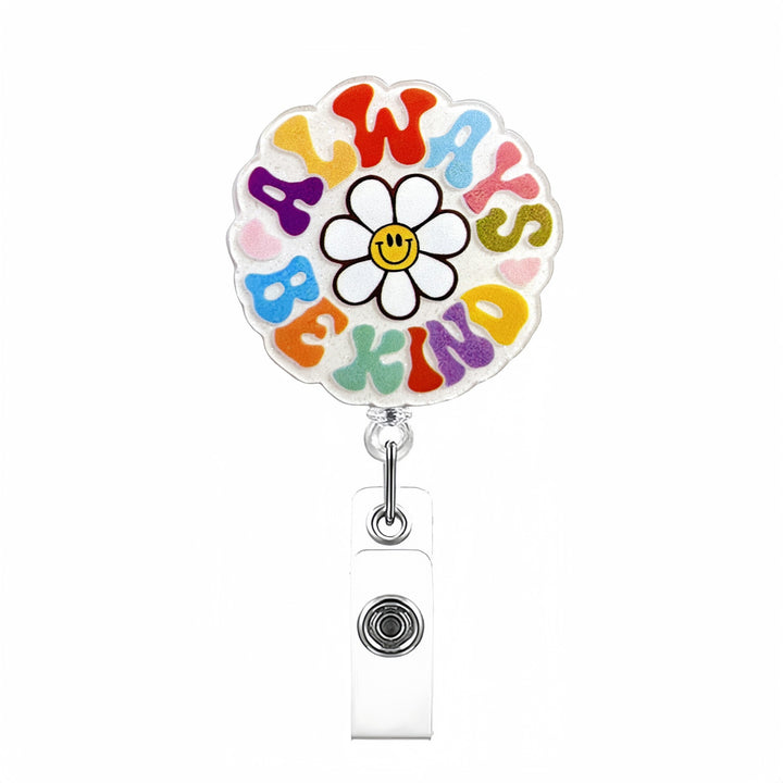Expandable badge holder with anatomical heart pendant