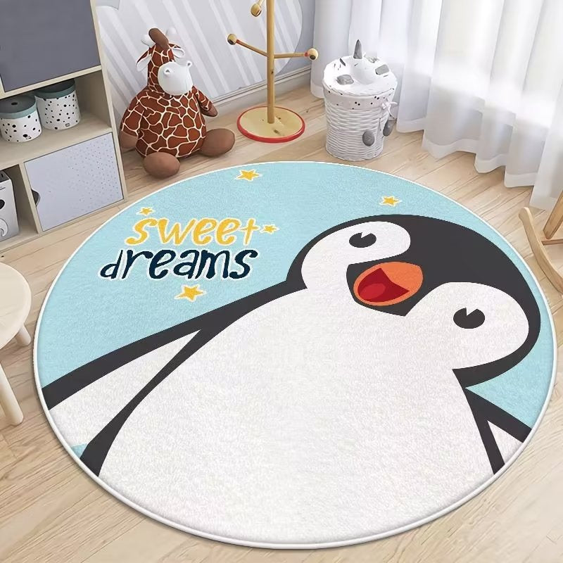 Kids Educational Character Area Rug for Home