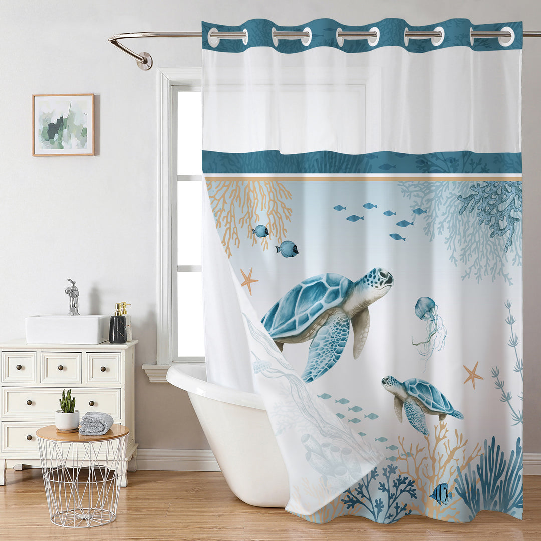 Ocean-Themed Shower Curtain Stornfield