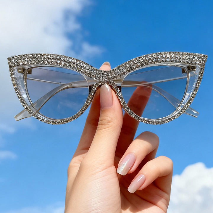 Rhinestone-Embellished Cat-Eye Eyewear Stornfield
