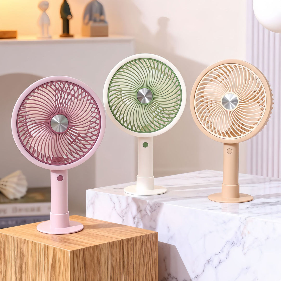 Women's Portable Table Fan with Adjustable Tilt Angle and USB Connection Stornfield
