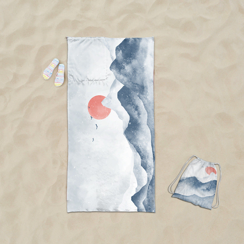 practical beach towel with integrated tote bag design Stornfield