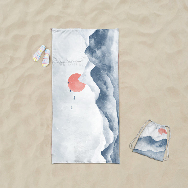 practical beach towel with integrated tote bag design Stornfield