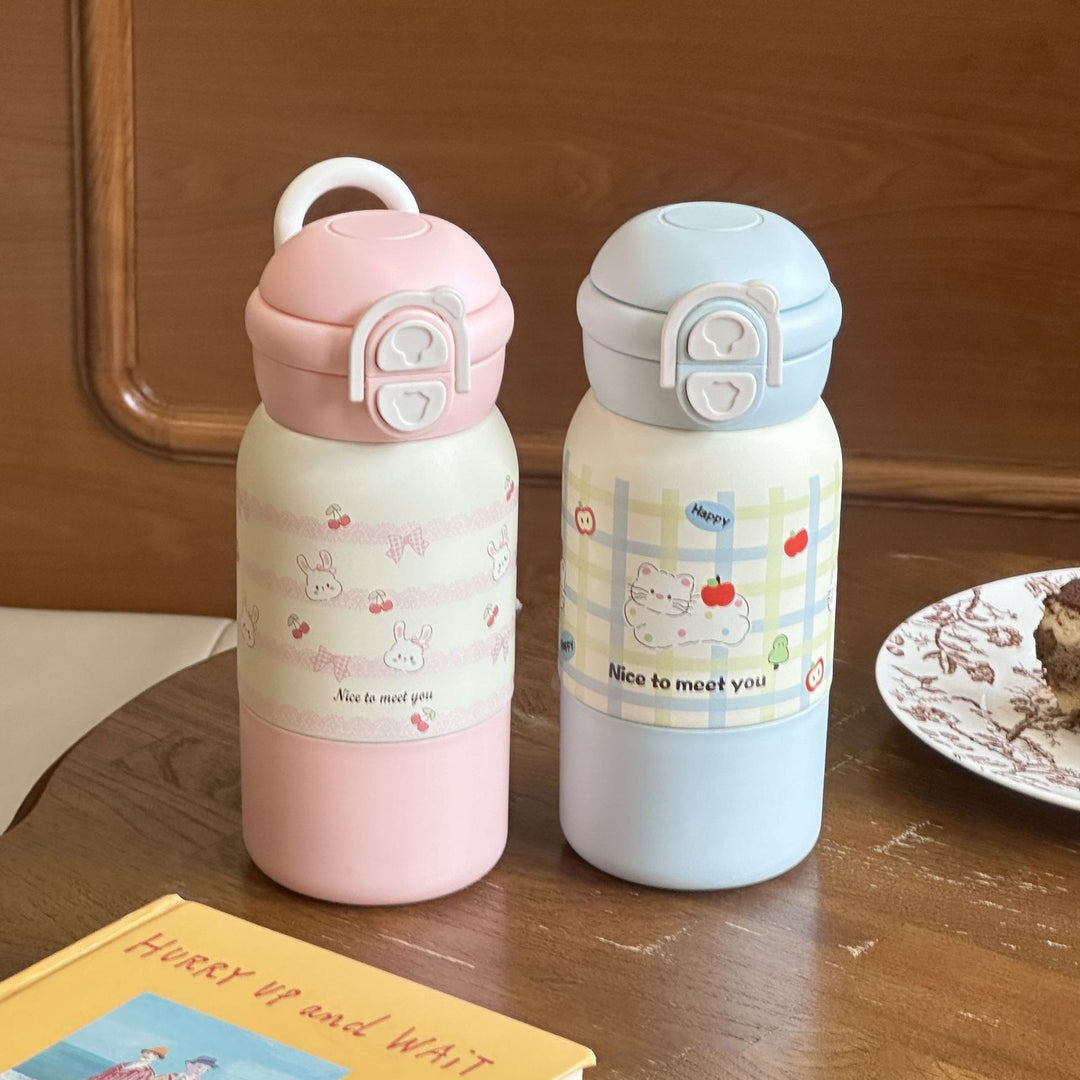 Women's insulated drinking bottle with practical flip lid and cheerful design Stornfield