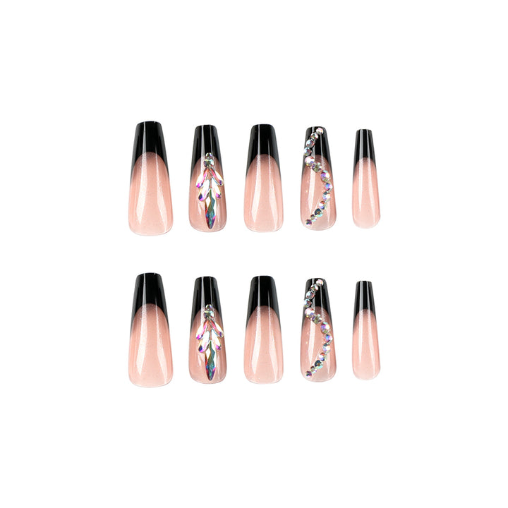 Artistic stiletto nails with glitter embellishments Stornfield