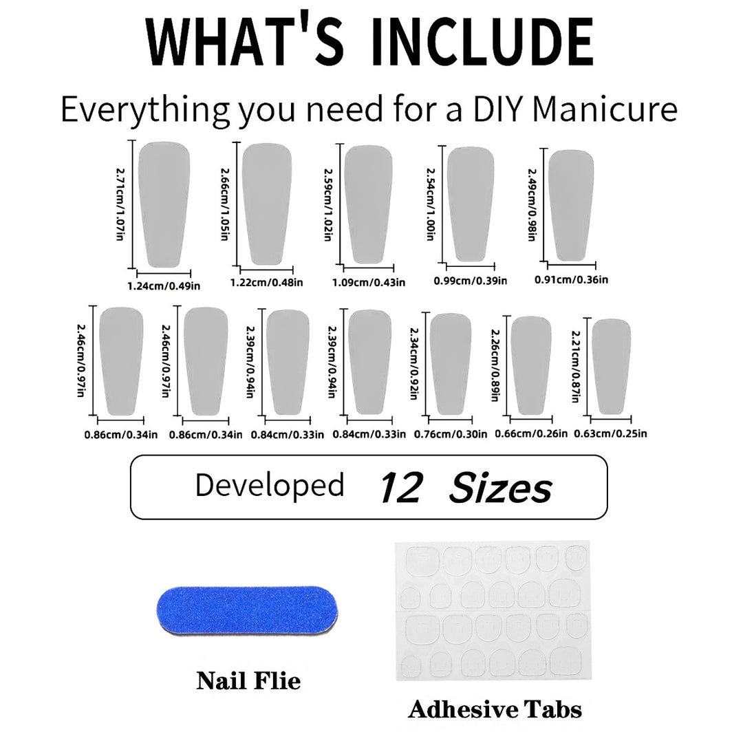 Artificial nails with unique geometric design Stornfield