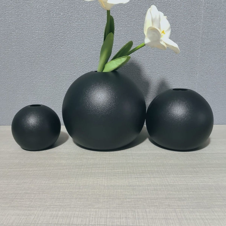 Minimalist Ceramic Sphere Planter Stornfeild