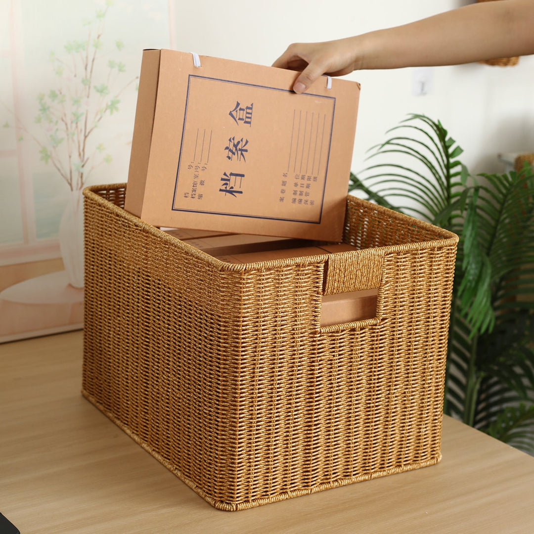 Handwoven Decorative Storage Chest Stornfield