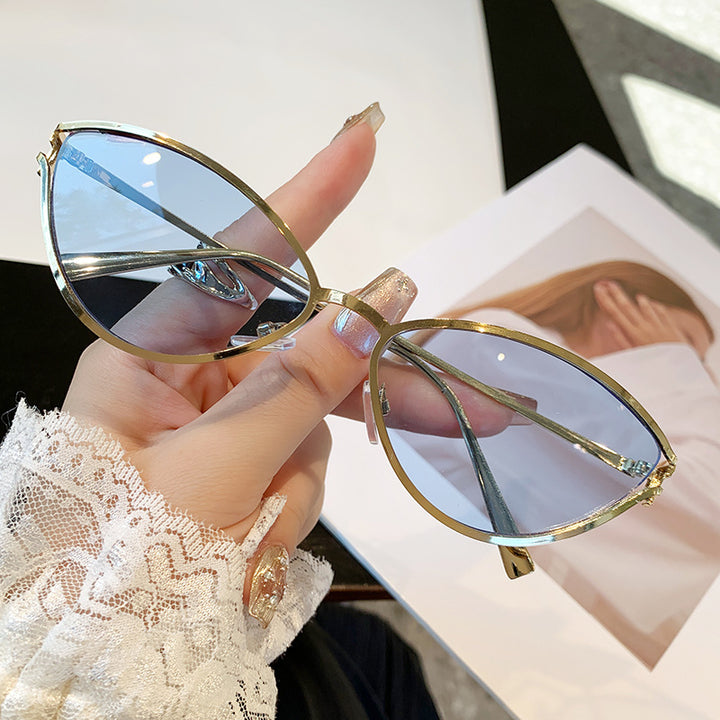 Ladies Cat-Eye Sunglasses with Elegant Metal Frame and UV Protection Stornfield