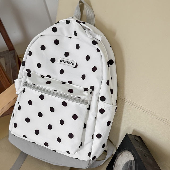 Casual Dot-Printed Backpack Stornfield