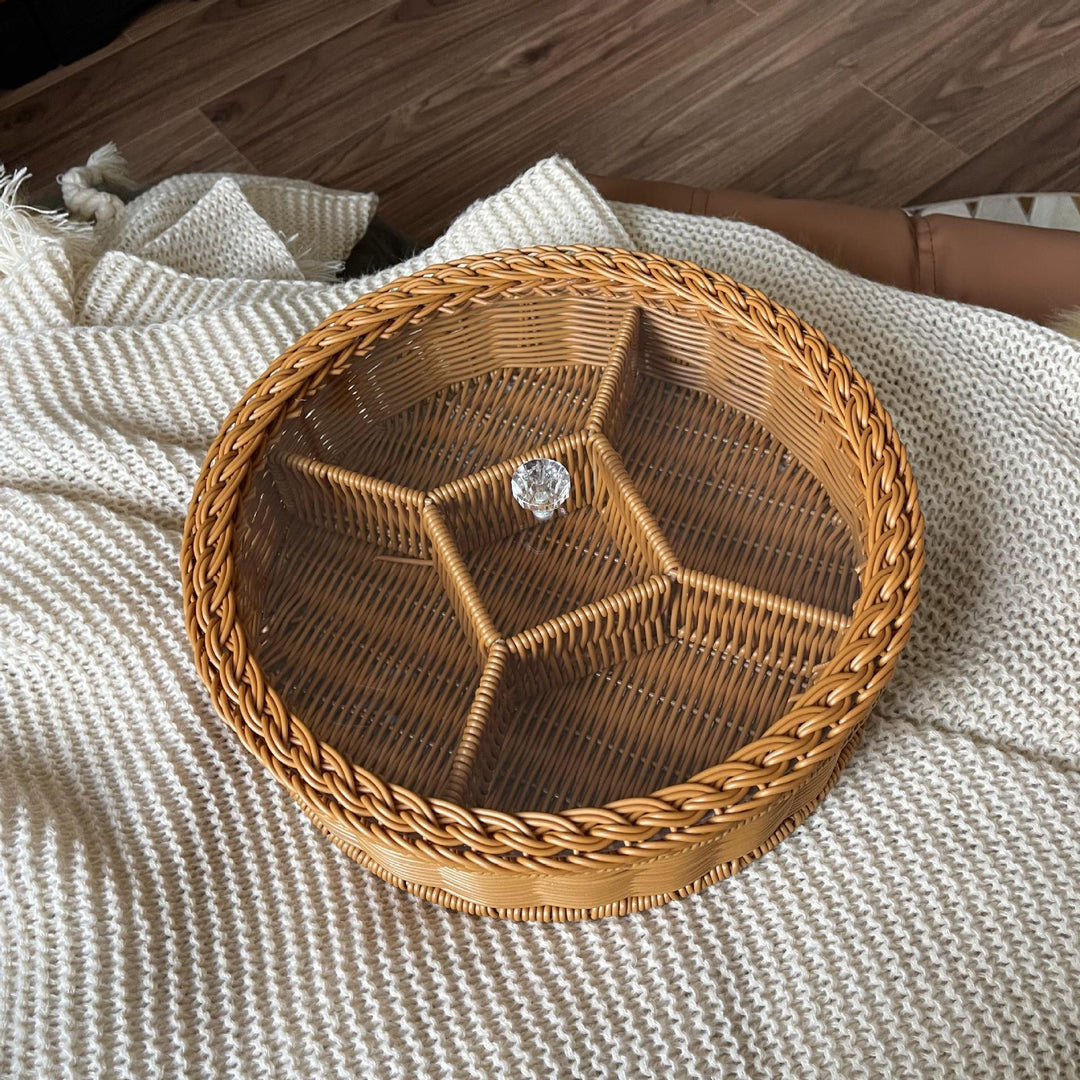 Women's Storage Basket with Glass Lid Stornfield