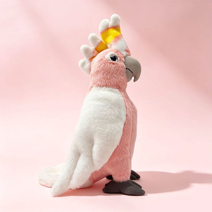 Lifelike Plush Parrot Toy with Embroidered Beak and Poseable Feet Stornfield