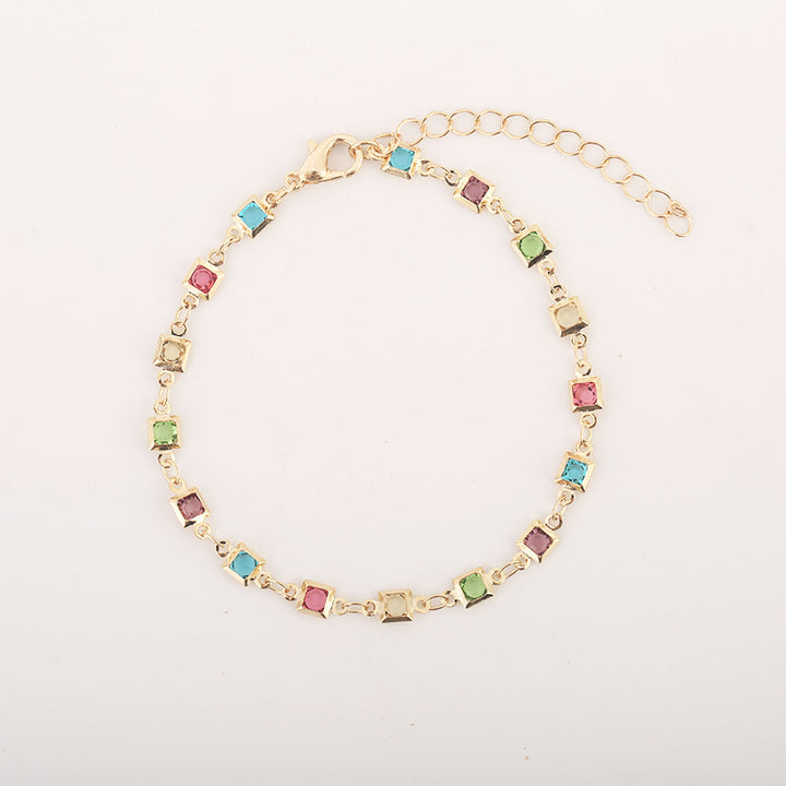 Colorful Gemstone Adjustable Bracelet Stornfield