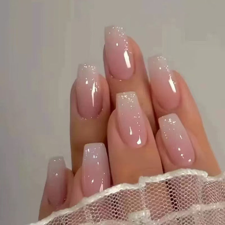 Glamorous artificial nails with rhinestone details Stornfield