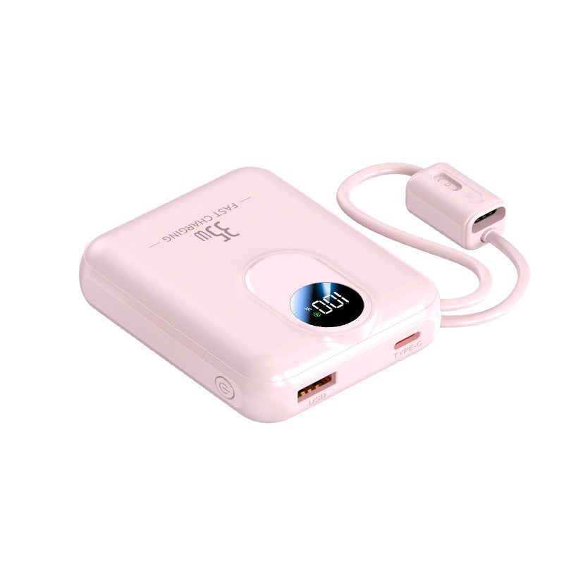 Power bank with fast charging function and integrated charging cables Stornfield