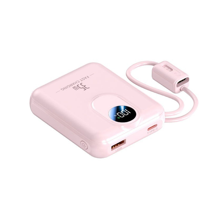 Power bank with fast charging function and integrated charging cables Stornfield