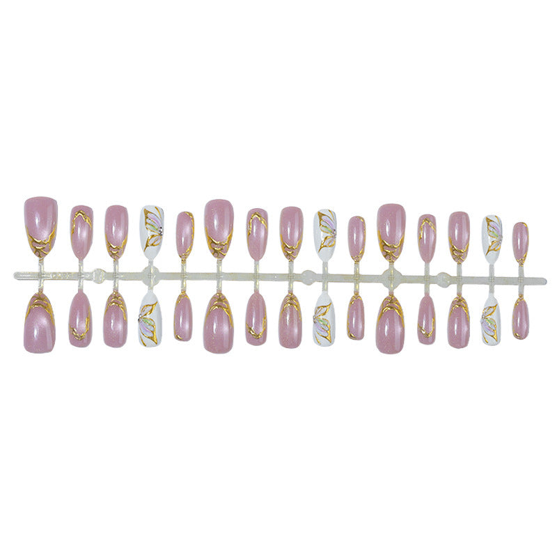 Artificial nail collection with stylish gold accents Stornfield