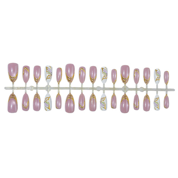 Artificial nail collection with stylish gold accents Stornfield