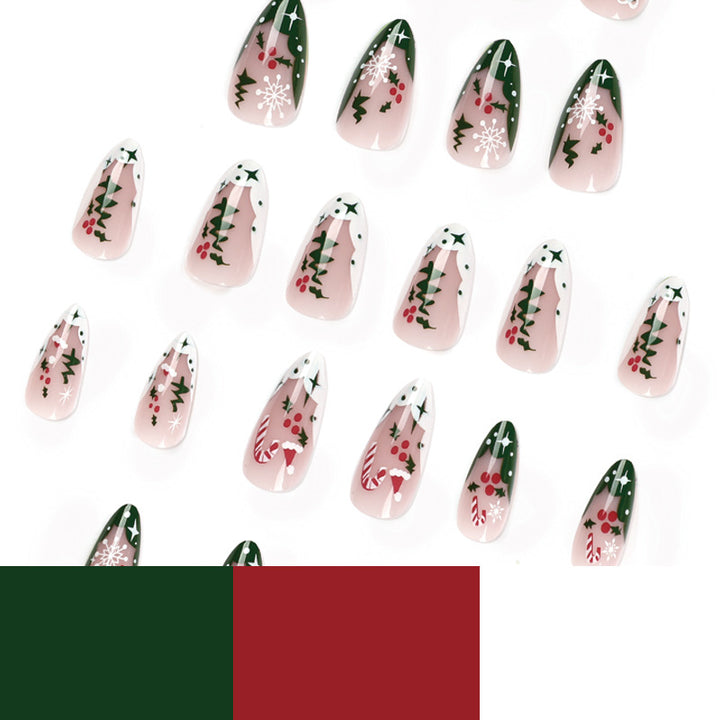 Trendy Christmas Art Gel Nails Stornfield
