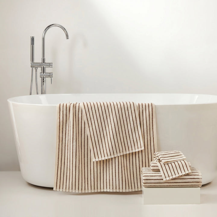 Women's Cotton Bath Towel with Striped Pattern Stornfield