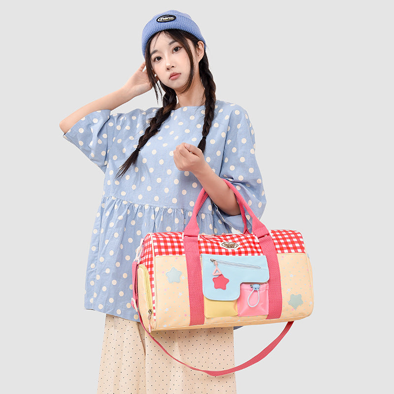 Colorful Patchwork Travel Duffel Bag Stornfield