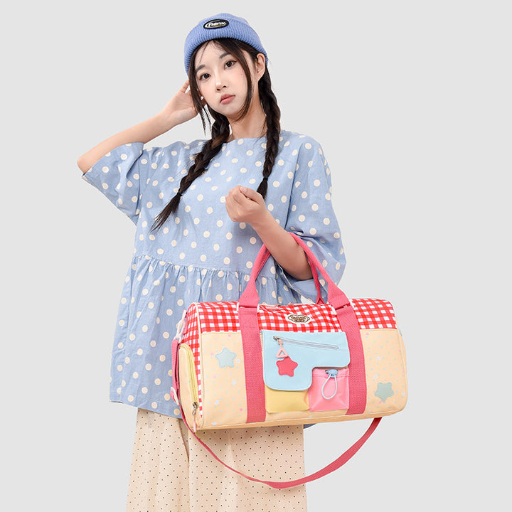 Colorful Patchwork Travel Duffel Bag Stornfield