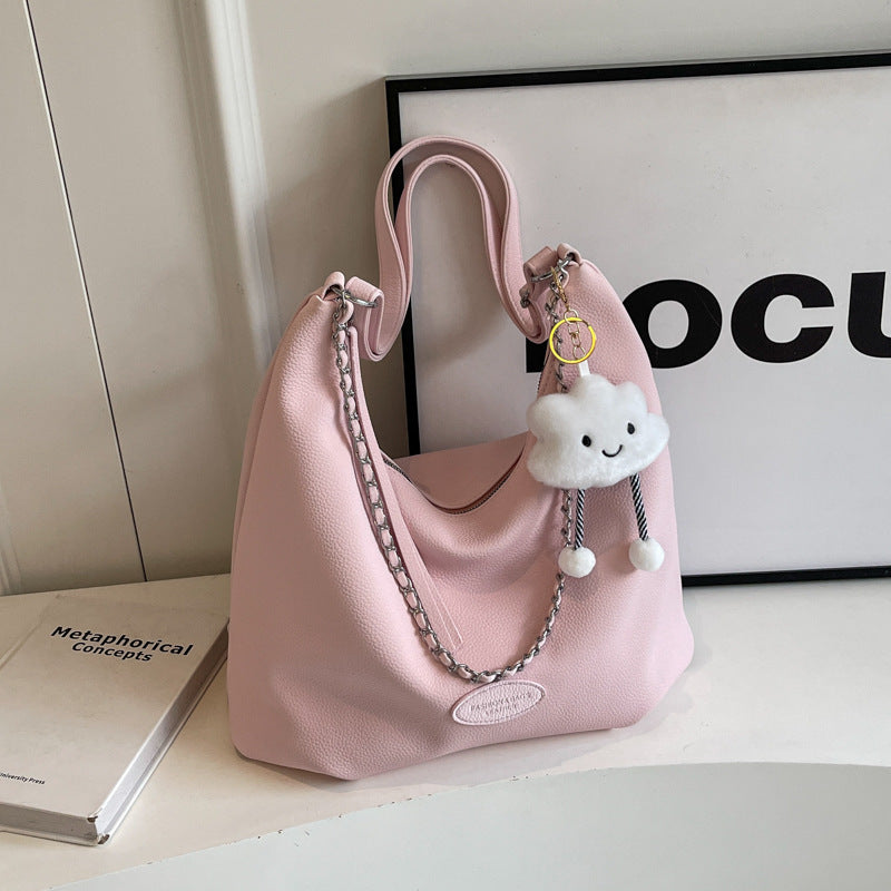 Soft Leather Slouchy Shoulder Bag