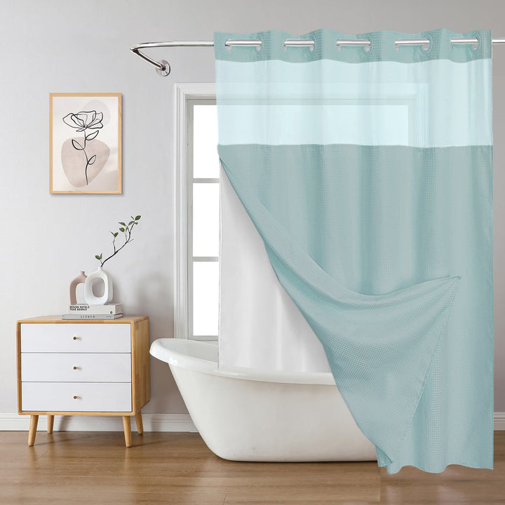 Textured Layered Shower Curtain Stornfield