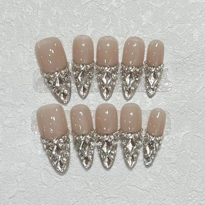 Rhinestone Stiletto Press-On Nail Set Stornfield